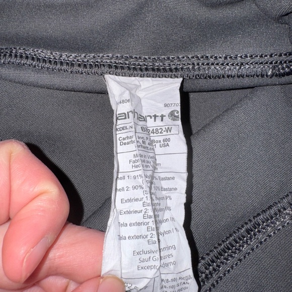 Carhartt Women’s Force Leggings - 3 for 1 - Burgundy, Khaki, Gray - Picture 3 of 9